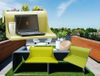 Hot Selling Balcony Table Good Quality ABS PP Plastic Hanging Desk Outdoor Indoor Railing Storage Coffee Table