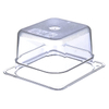 Polycarbonate GN Pans Container For Food NSF Certificated 4" Deep Clear Gastronorm Pan