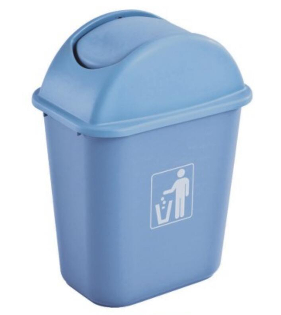 factory made swing top garbage bin hotel plaza garden industry home restaurant waste bin plastic 24l/35 city trash can