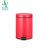 Popular for Girl's And Boy's Room Colorful Powder Coated Iron Steel Pedal Waste Bin Trash Can