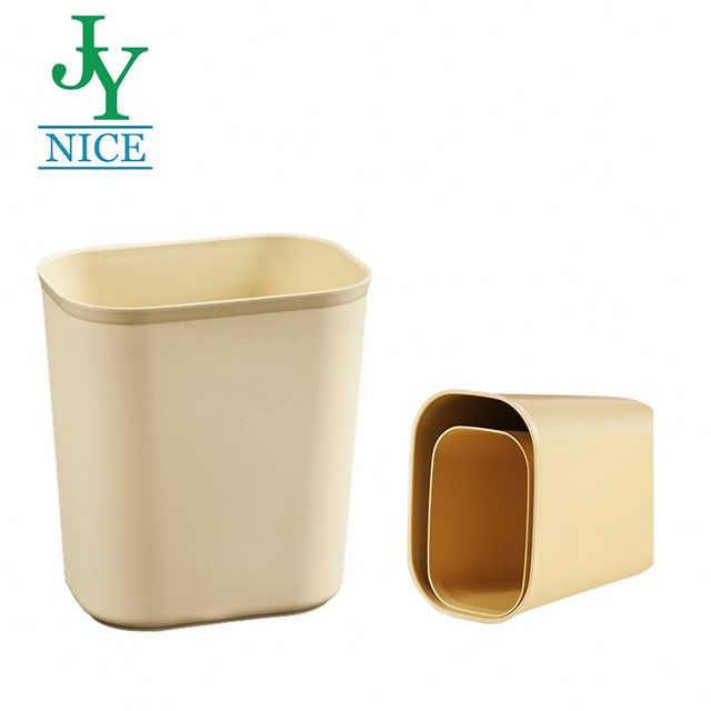 2019 Hot Sale Hotel Lobby washroom mini Trash can Black Red Yellow bedroom corridor plastic small rubbish barrel