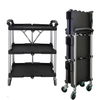 Multifunctional Desktop Organizer Kitchen Trolley Bathroom Cosmetic Storage Trolley Plastic Shelf Rack