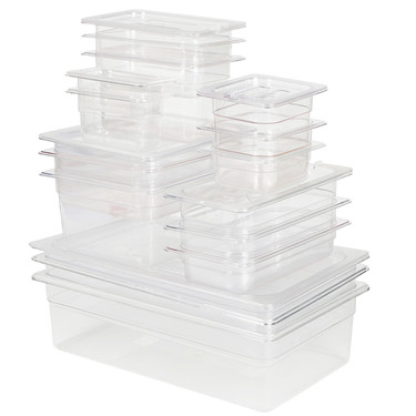 Food Grade Approved Polycarbonate GN Containers With Lid Food Service Pans PC GN Pan Plastic Containers Food Gastronorm Pans