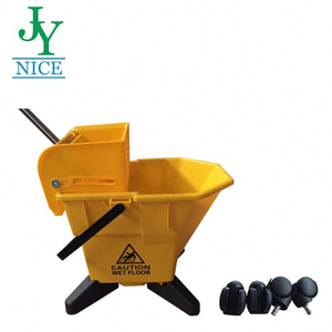 Factory Price Small Size Cleaning Mop Pail 25L 30L 46L 60L Plastic Mobile Wheel Home Hotel Aisle Mop Bucket