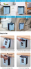 Small Custom Made Trash Cans for Kitchen Dinning Room Drawer Wall Waste Bin Bedroom Car 2.4 Gallon