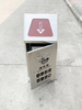 Subway Station Garbage Sorting Bin with Push Lid Airport Park 4 Compartments Rubbish Bin Stainless Steel Recycling Waste Bin