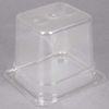 Cranberry Storage 1/6 Size Polycarbonate Food Pans,4Deep,Clear - Pack of 6