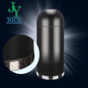Good Quality Industrial Park Stainless Steel Trash Can Outdoor Passage 50L 65L Round Metal Rubbish Barrel