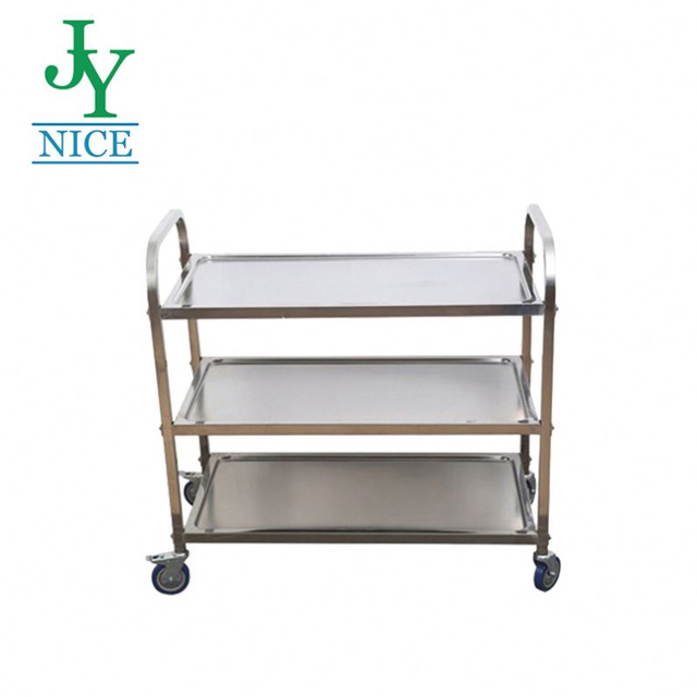 Hospital Operation Room Stainless Steel Nursing Trolley Customized Commercial Workstation Laundry Utility Cart