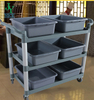 Hotel restaurant tavern plate collect cleaning trolley plastic Kitchenware food collecting service dish caddy