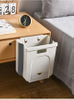 Garbage Car Trash Can Wall Mounted Foldable Cleaning Wall Mounted Folding Waste Bin Kitchen Cabinet Door Hanging Trash Bin