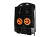 Double Decker Foldable Cart Portable Market Folding Trolley Collapsible Shopping Cart With Storage Crate