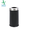Compass Open Top Bin Lobby Trash Can Hotel Stainless Steel Push Bin