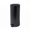 Amazon Best Selling Round Stainless Steel Step Trash Can with Liner, Black, 30-Liter Per 8-Gallon