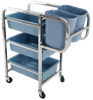 2020 Hotel restaurant tavern plate collect cleaning trolley plastic Kitchenware food collecting service dish cart