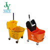 Commercial Office Building Mop Bucket with Wringer Plastic Mobile Wheel Moving Swob Water Bucket