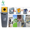 60L Plastic Standing Structure Trash Bin with Lid Indoor Recycling Rubbish Cleaning Garbage Bin