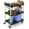 White Kitchenware Collection Trolley Food Service Trolley Fold Cart