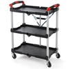 Plastic service utility carts folding service trolleys tool box trolley