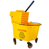 Wholesale High Quality Plastic Heavy Duty Public Places Mop Bucket With Wringer Cleaning Bucket