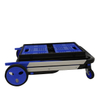 Metal Storage Shelves Multi Functional Folding Cart with Wheels