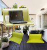 Hot Selling Balcony Table Good Quality ABS PP Plastic Hanging Desk Outdoor Indoor Railing Storage Coffee Table
