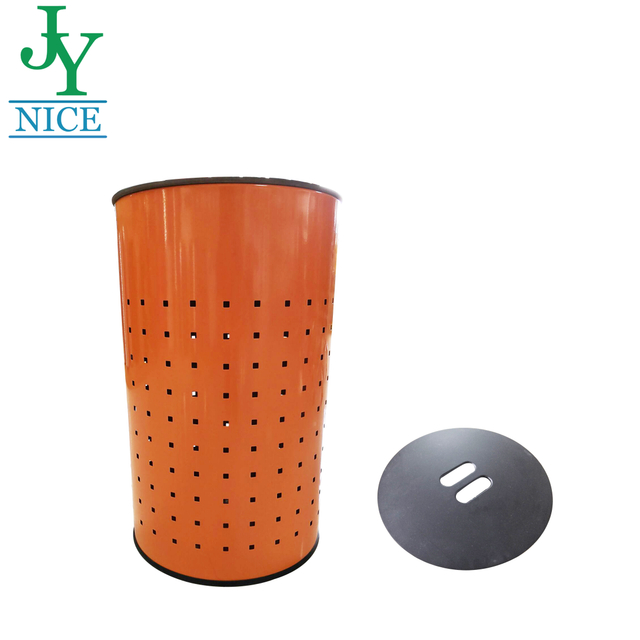 Good Quality House Home Stainless Steel Laundry Barrel Customized Wholesale Large Metal Dirty Clothes Laundry Basket