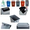 40L 58L Household Cheap Plastic Trash Bin blue red black Commercial rest area standing rubbish bin