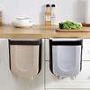 Hanging Trash Can Silicone Folding Waste Bins Kitchen Collapsible Trash Can