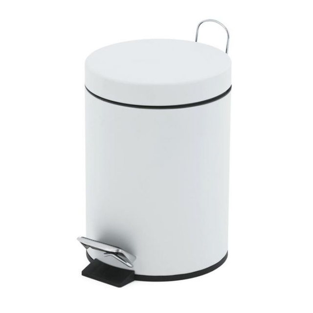 Pedal Waste Bin Stainless Steel Waste Bin white bathroom trash can