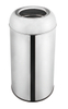 Eco-friendly Round Top Opening Outdoor Metal Dustbin
