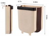 2021 New Upgraded Cabinet Waste Bin for Kitchen Hanging Trash Bin Garbage Trash Can Wall Mounted Foldable Folding Dust Bin