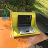 Plastic Balcony Table Outdoor Coffee Shop Hanging Desk Indoor Balcony Railing Table for Patio, Garden