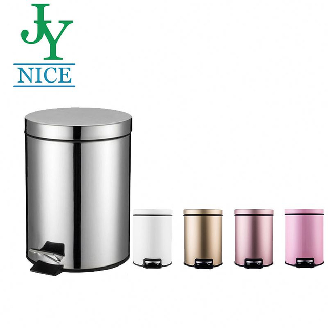 Outdoor Indoor Foot Pedal Trash Can Street Office Hospital Hotel Kitchen Restaurant Stainless Steel Garbage Bin