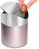 2021 New Mini Desktop Bin Stainless Steel Swing Lid Trash Can Set 1.5 L / 0.40 Gal
