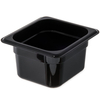 New Black Food Container Plastic 5500ml Each 2500ml 1/1, 1/2, 1/3, 1/4, 1/6, 1/9 Qt Pack Of 6 Sets