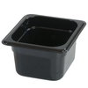 New Black Food Container Plastic 5500ml Each 2500ml 1/1, 1/2, 1/3, 1/4, 1/6, 1/9 Qt Pack Of 6 Sets