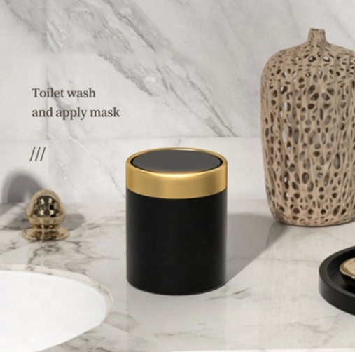 bathroom trash can with lid