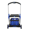 Metal Storage Shelves Multi Functional Folding Cart with Wheels