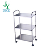 3 Tiers Heavy Duty airline tea wine service Utility Cart 4 layers stainless steel hospital medical dressing trolley