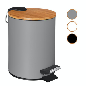 Bamboo Pedal Bin