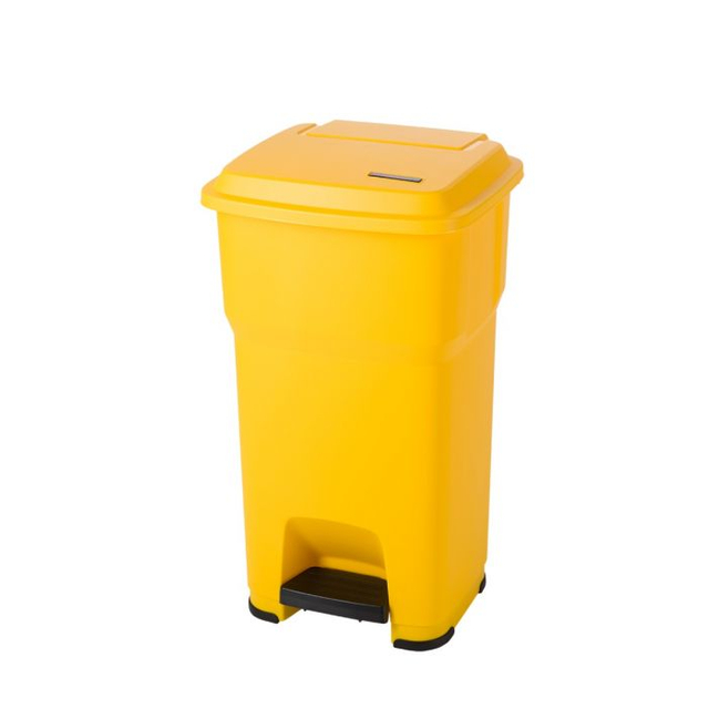 Waste Container Plastic Trash Can with Pedal Office Bin