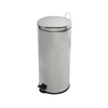 Amazon Best Selling Round Stainless Steel Step Trash Can with Liner, Black, 30-Liter Per 8-Gallon