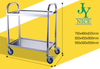 heavy duty 2 tier warehouse Storage Tool Utillity Cart 3 layers hospital Stainless Steel Anesthesia Medical Trolley
