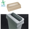 Outdoor Garbage Can Trash Can Rubbish Bin with Pop Lid Shopping Center Hotel Kitchen Airport Fireproof 90L Plastic Litter Bin