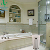 35L Customizable Bathroom Dirty Laundry Hamper with PU Leather Lid Home House Stainless Steel Round Kids Laundry Bin
