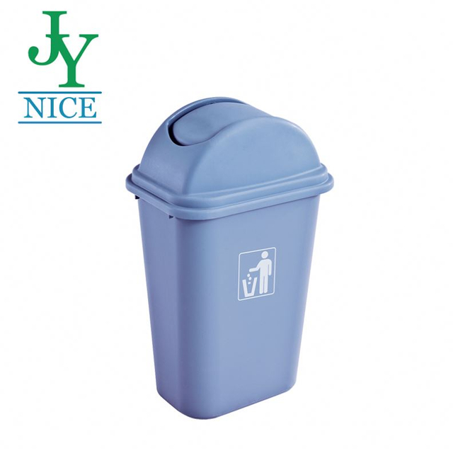 Small Outdoor Street Stairs Garbage Bin With Lid 30L/45L Swing Top Plastic Household Dustbin