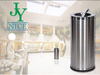 Office Round Stainless Steel Waste Bin with Close Lid 12L/18L/25L/35L/70L Non-toxic And Odorless Trash Can
