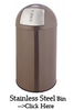 25L/27L/35L/50L/70L Stainless Steel PUSH Lid Commercial Office Bank Trash Can Hotel Lobby Restaurant Metal Waste / Garbage Bin