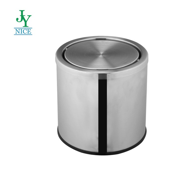 Swing Top Stainless Steel Colorful Powder Coating Iron Metal Hotel Residential Trash Cans Recycling Bin Waste Can